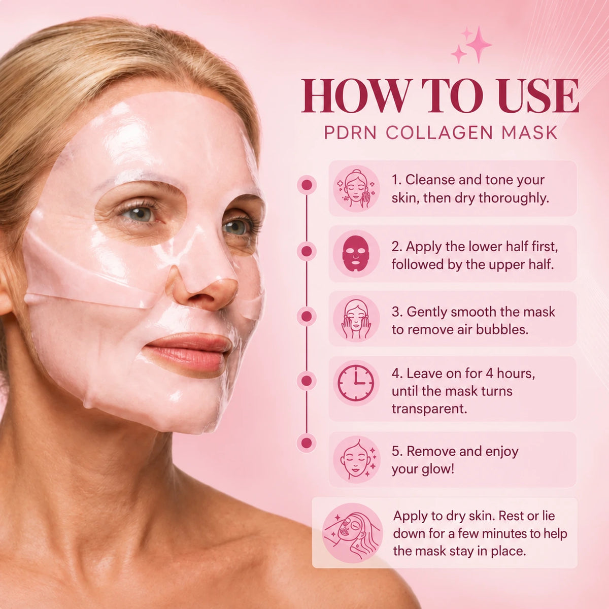 Saint Mask™ Salmon PDRN Collagen Face Mask